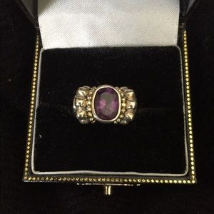 Lagos Caviar Amethyst ring Size 6